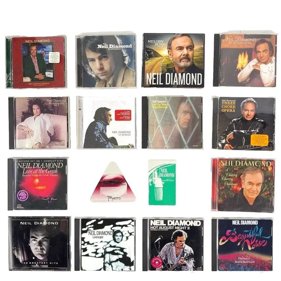 Neil Diamond 16 CD + Concert Pass Bundle Hits Love Greek Hot August Nights Xmas - Picture 2 of 14